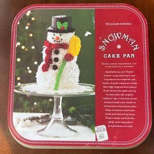 NWT - Williams-Sonoma Festive Snowman Cake Pan Nordic Ware